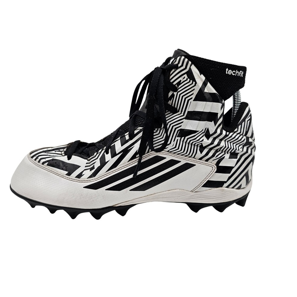 Adidas Adizero Football Cleats‎ Shoes Mens Size 8 White Black Techfit S85505